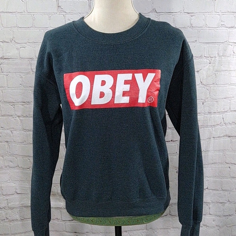 Obey Grey Logo Sweatshirt